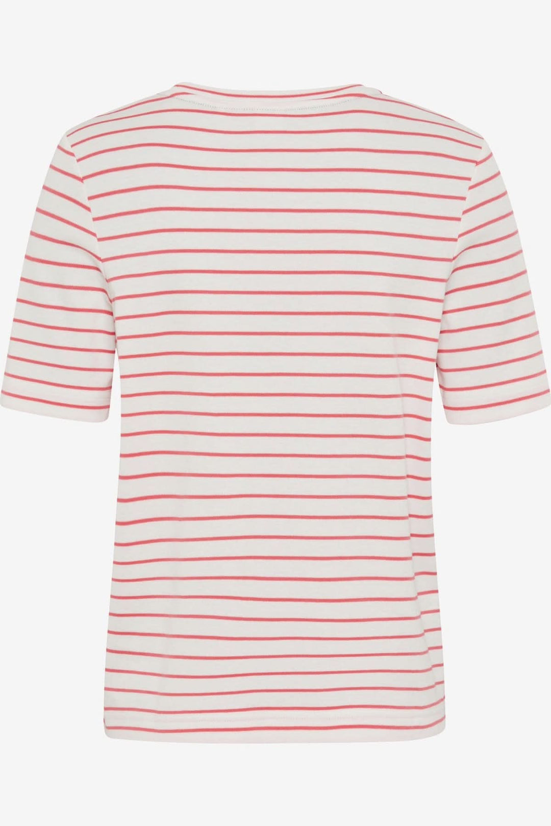 T-shirt rayé CIRA de Brax, dos vue, motif stripes rouge et blanc, style décontracté, confort et élégance.