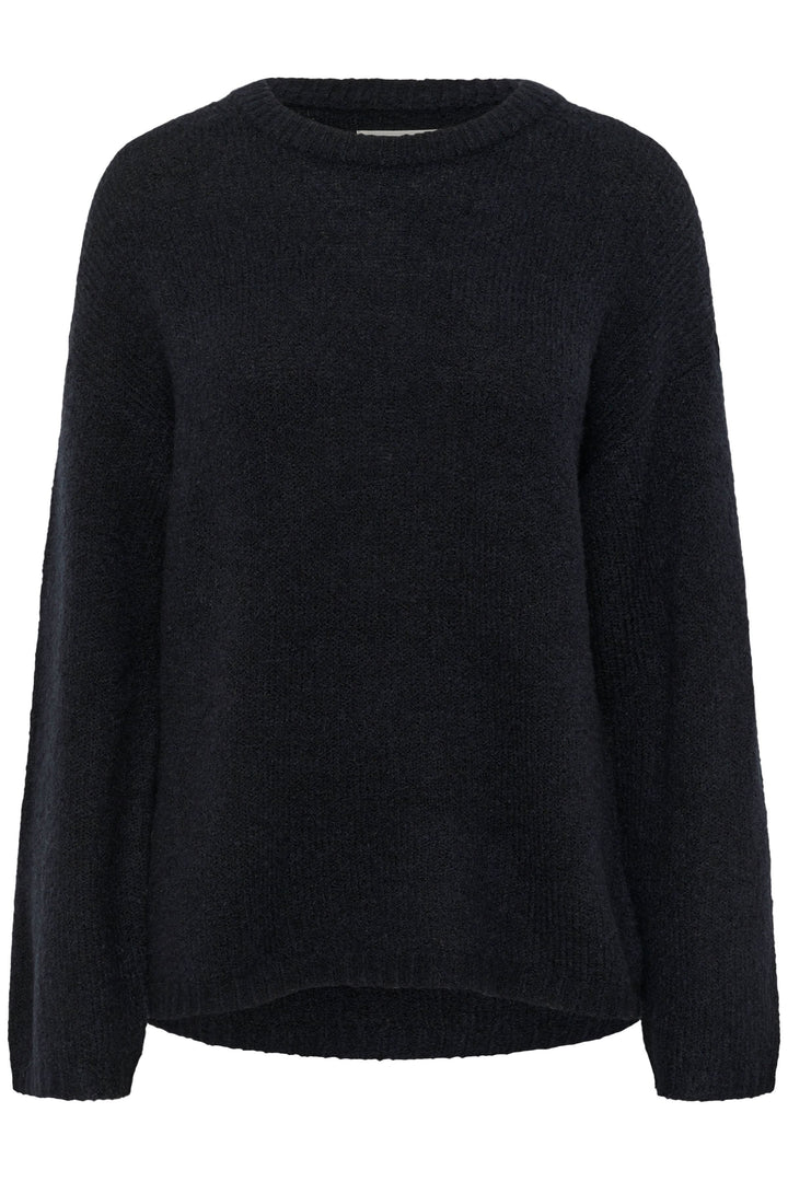 Tricot Spence - Pull uni à col rond et manches longues, coupe droite pour un confort optimal. Idéal pour un look décontracté chic.