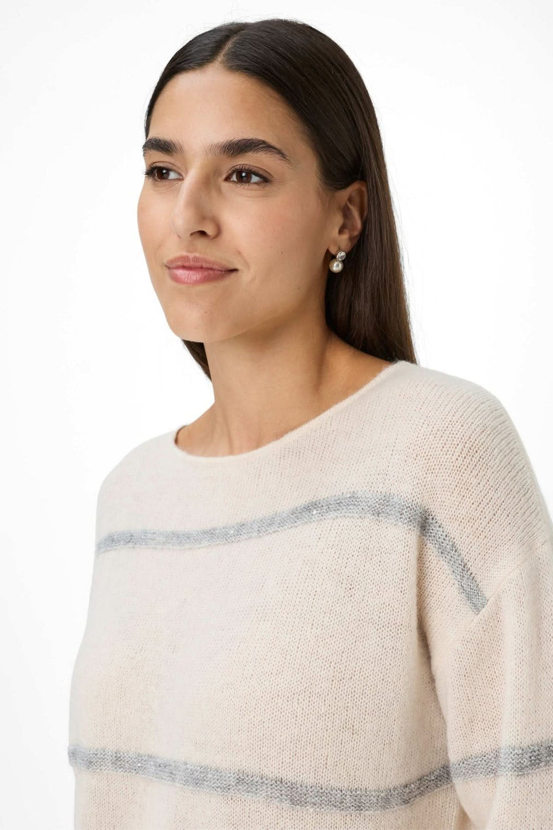 Wide-striped knitwear