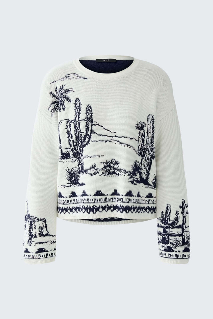 Landscape pattern knit