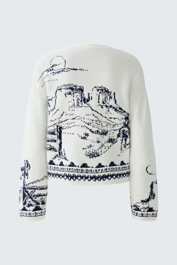 Landscape pattern knit
