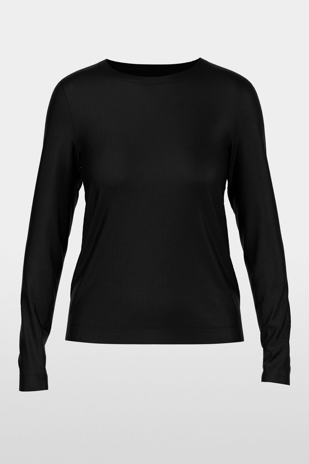 Classic solid long-sleeved sweater