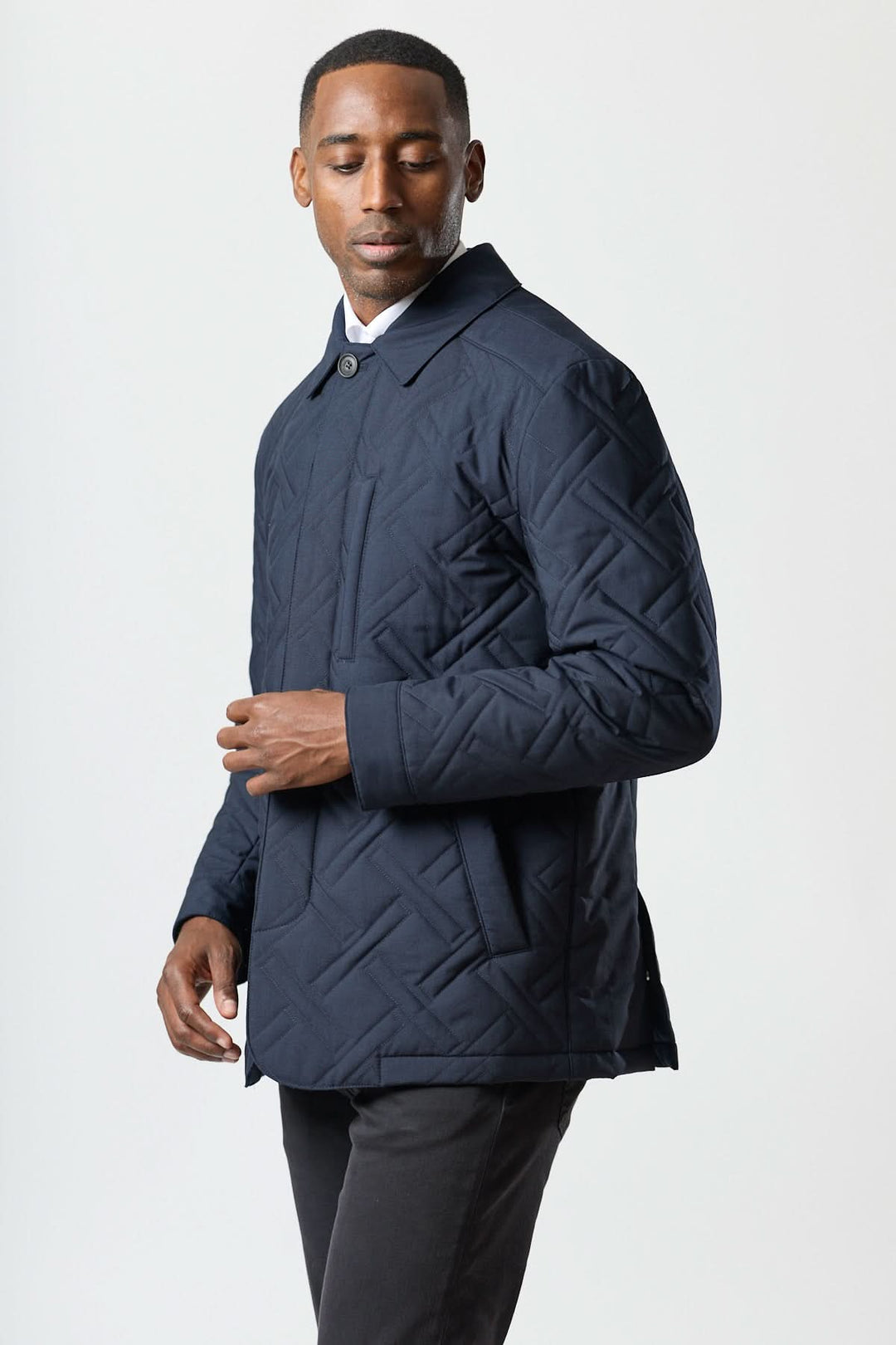 Manteau matelassé technique marine