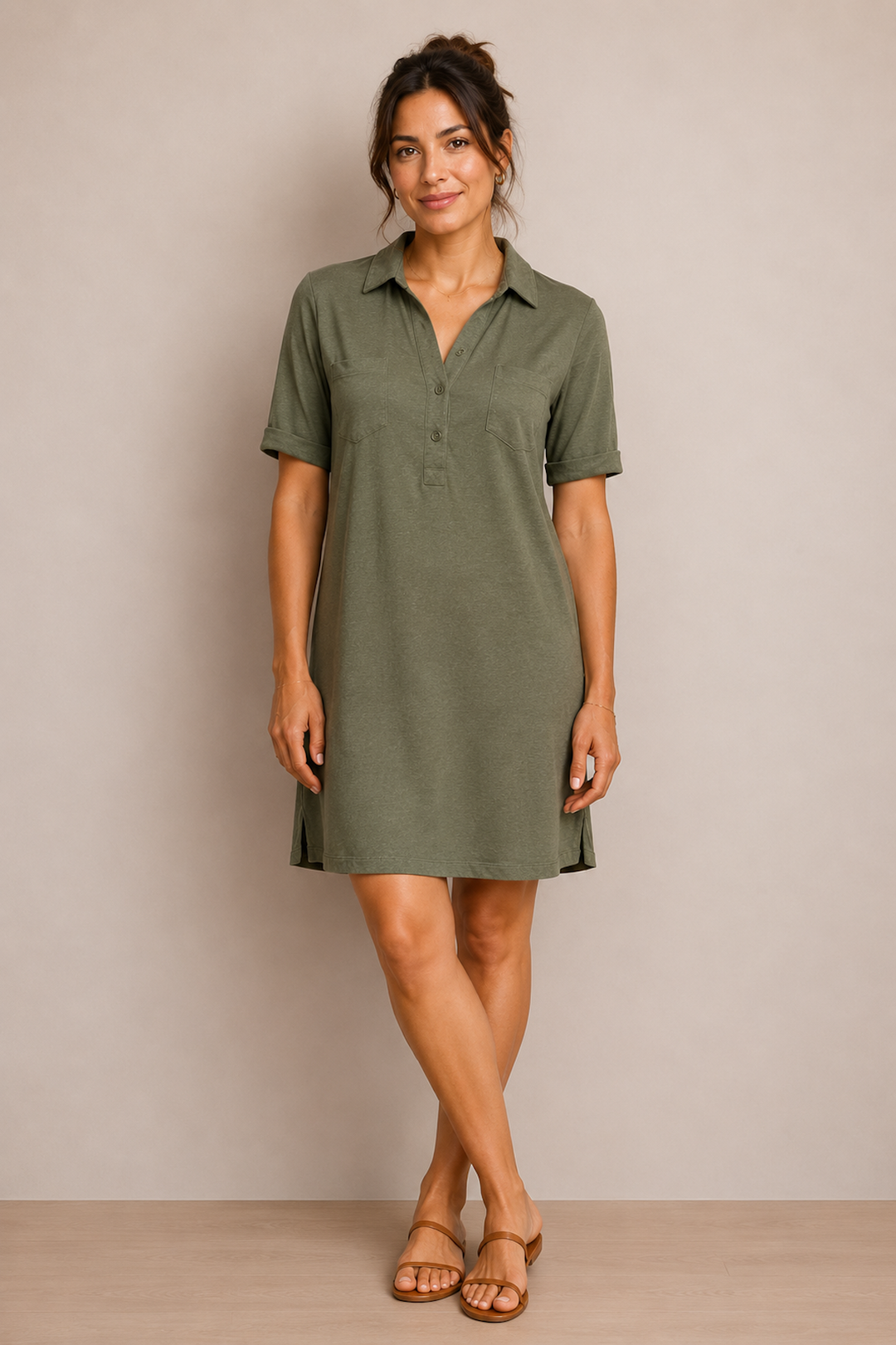 Robe chemise décontractée