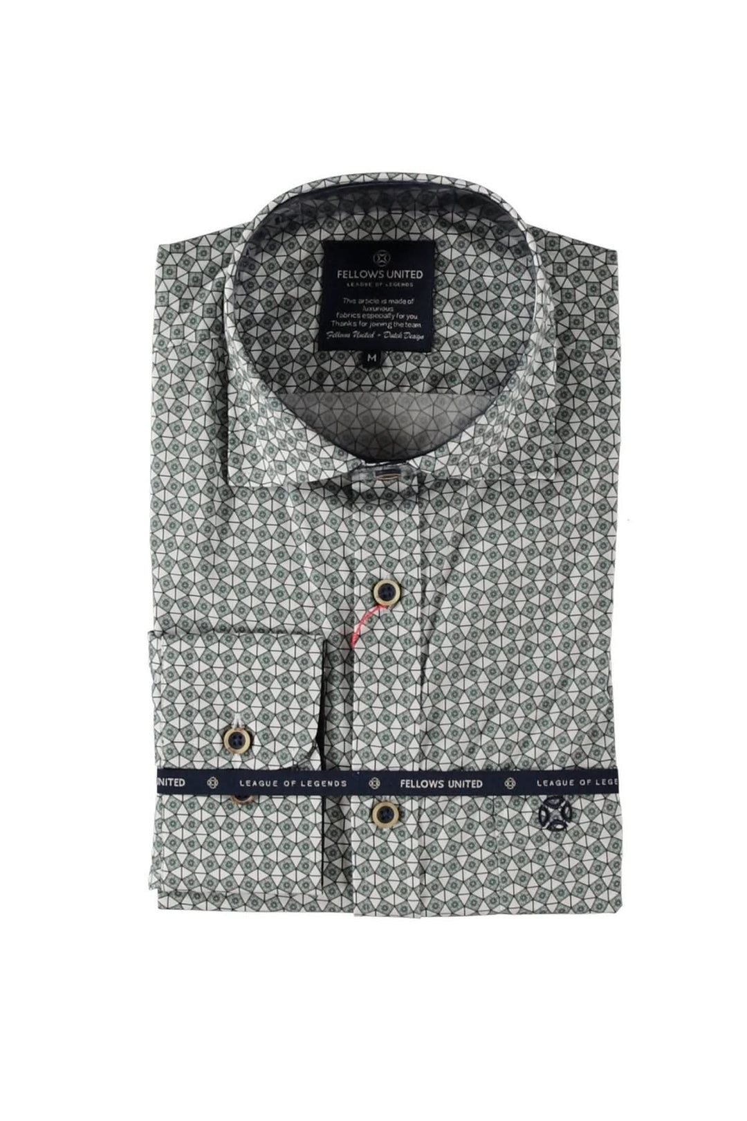 Chemise à manches longues à motif discret