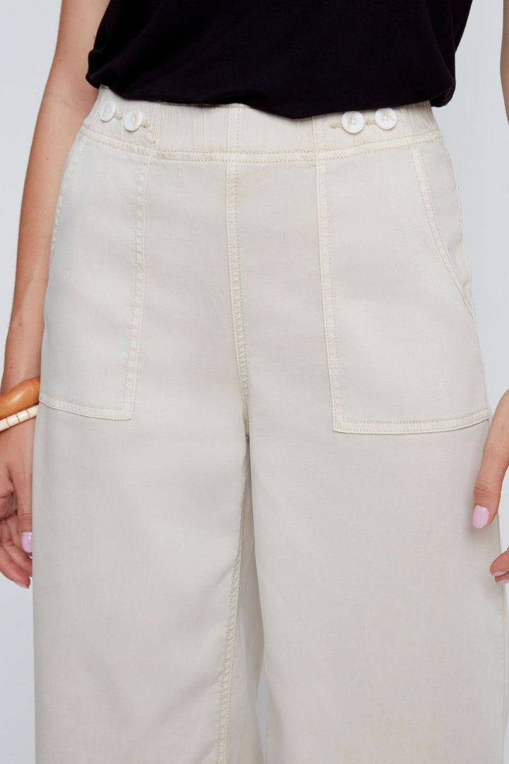 Pantalon capri à jambe large