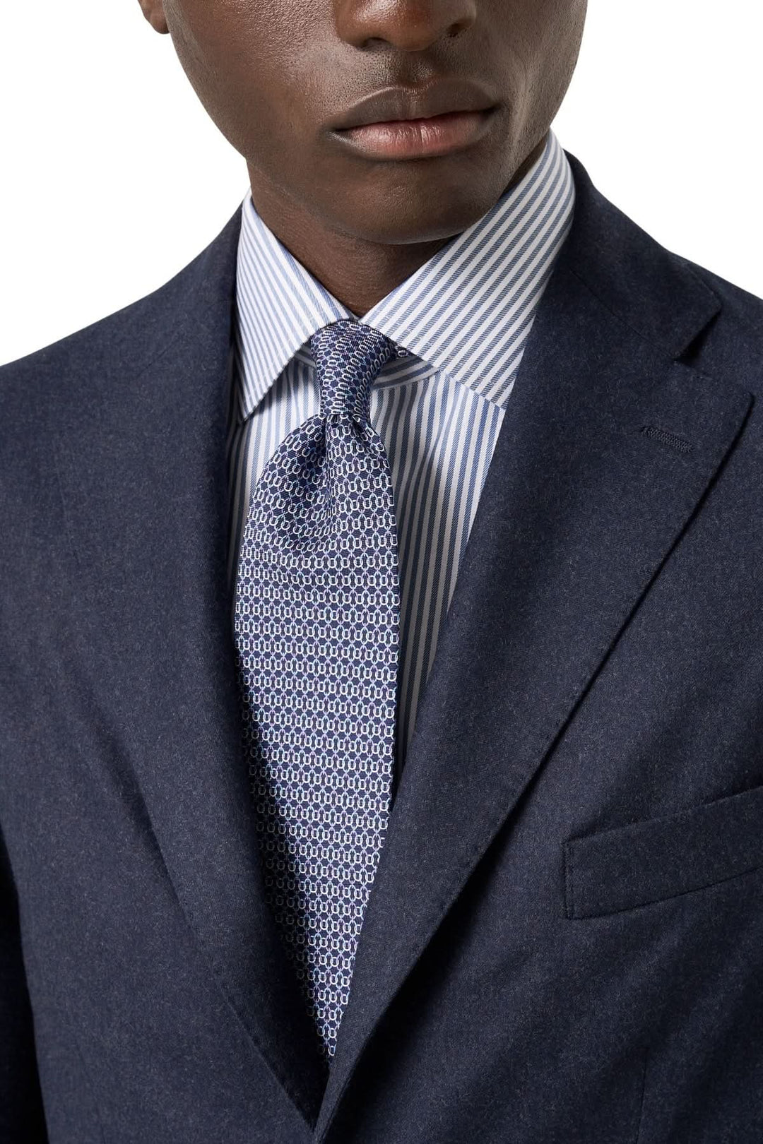 Chemise lignée élégante et intemporelle