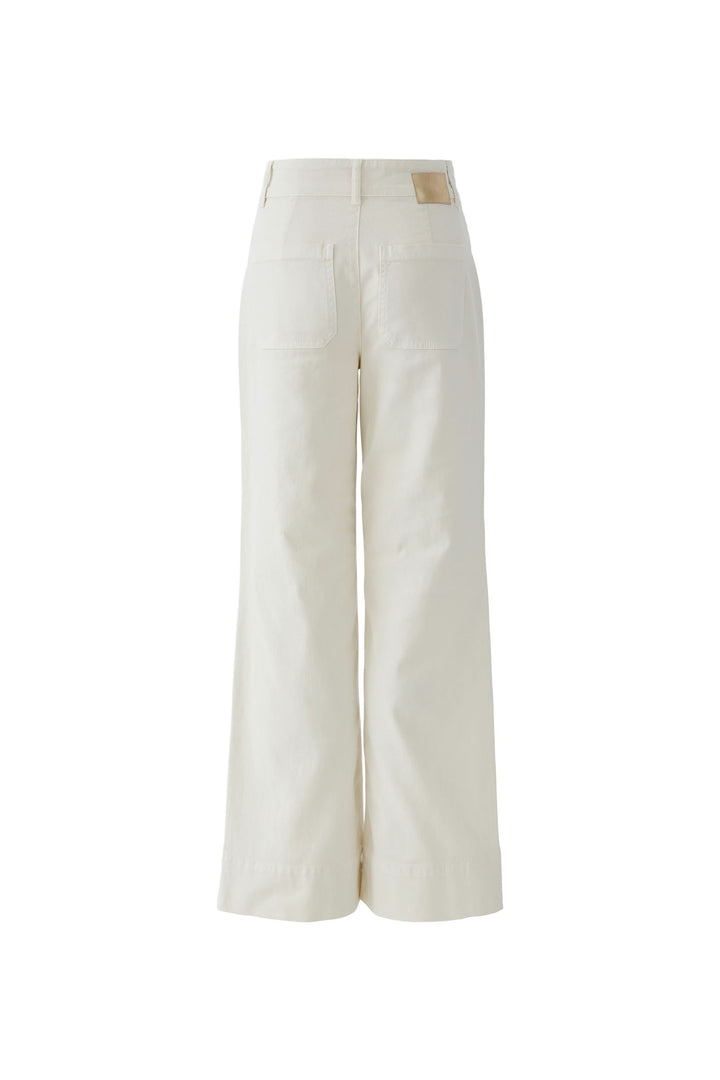 Straight-leg pants with patch pockets