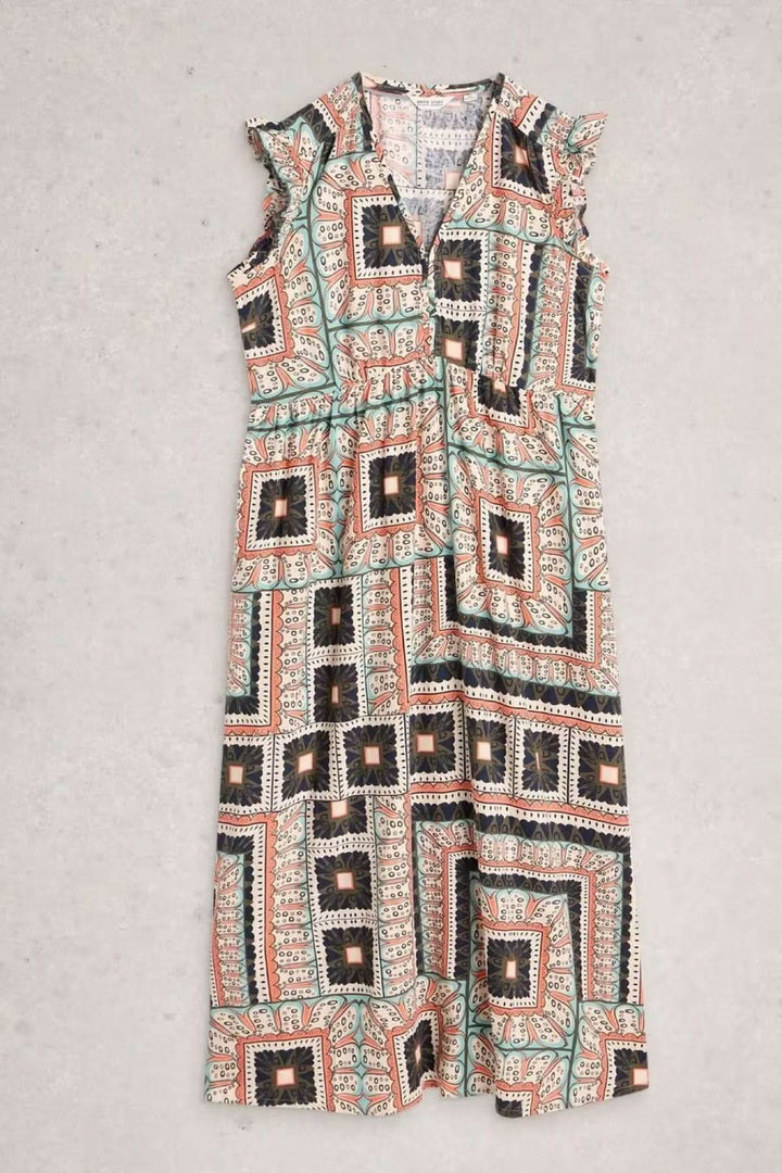 Lorna Long Sleeveless Dress in Linen Blend