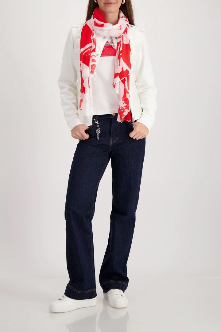 Foulard à imprimé graphique