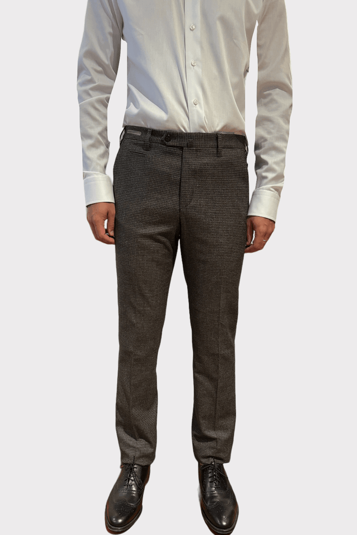 Plaid wool pants