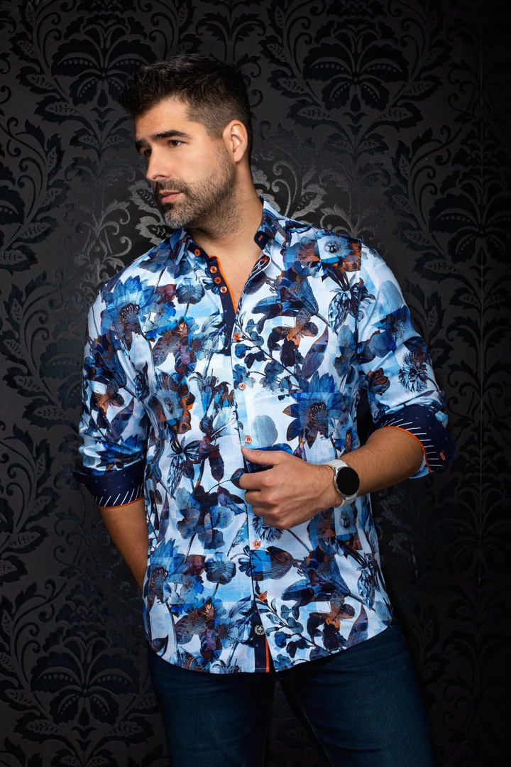 Chemise sport à imprimé floral Sirocco