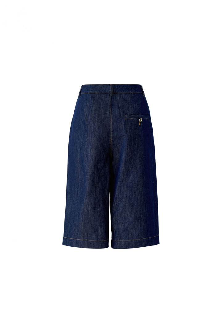 Women’s wide-leg denim Bermuda shorts Oui