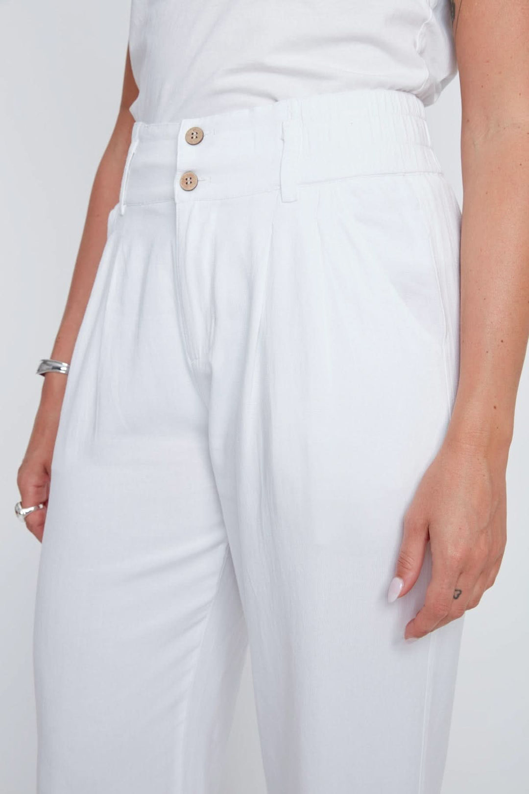 Pantalon écourté à jambe large