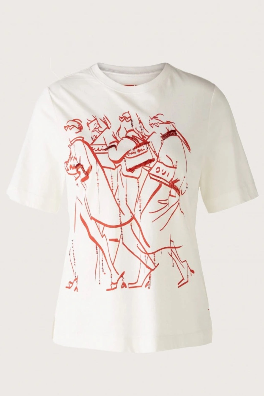 T-shirt with abstract print