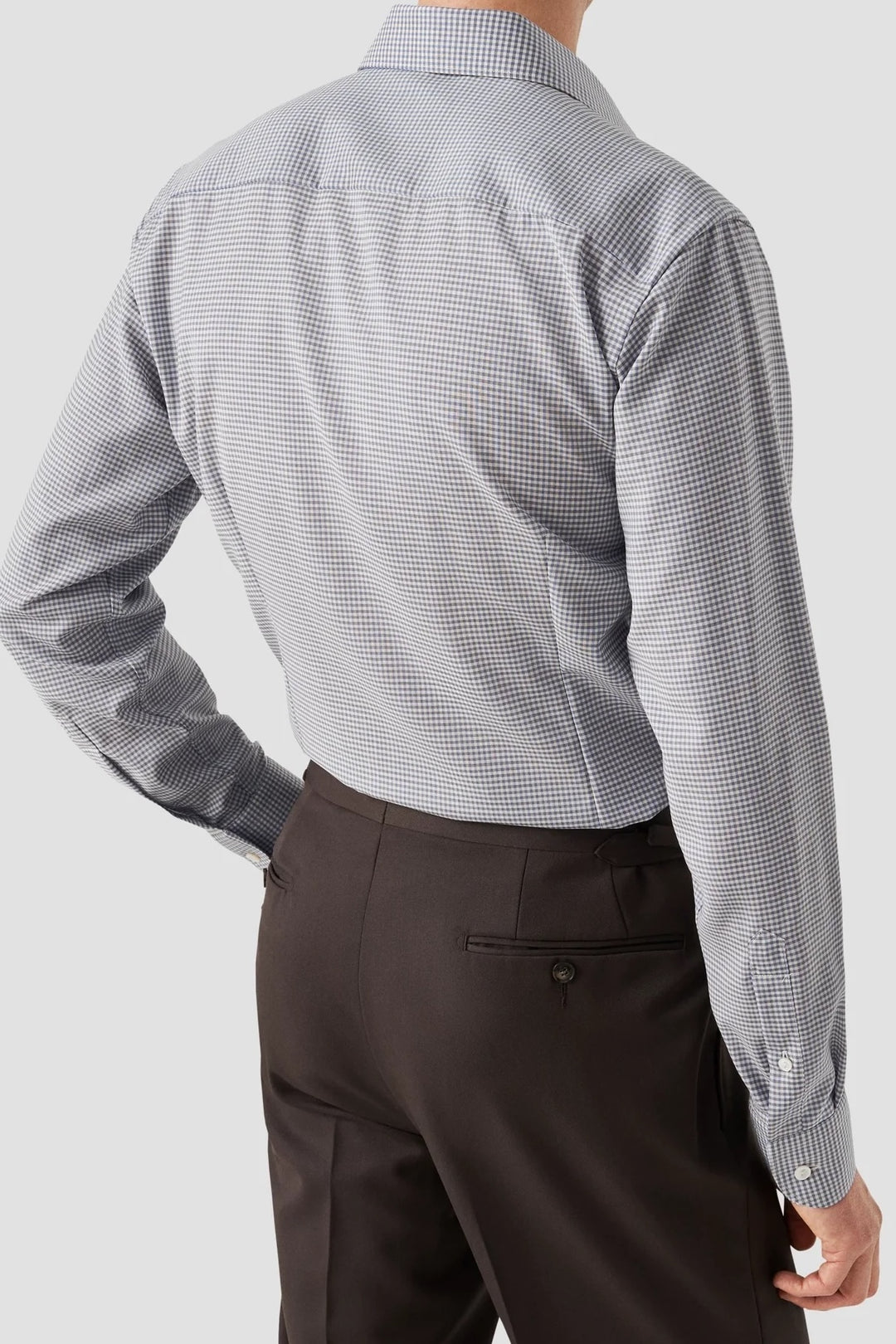 Micro-Check Merino Wool Shirt