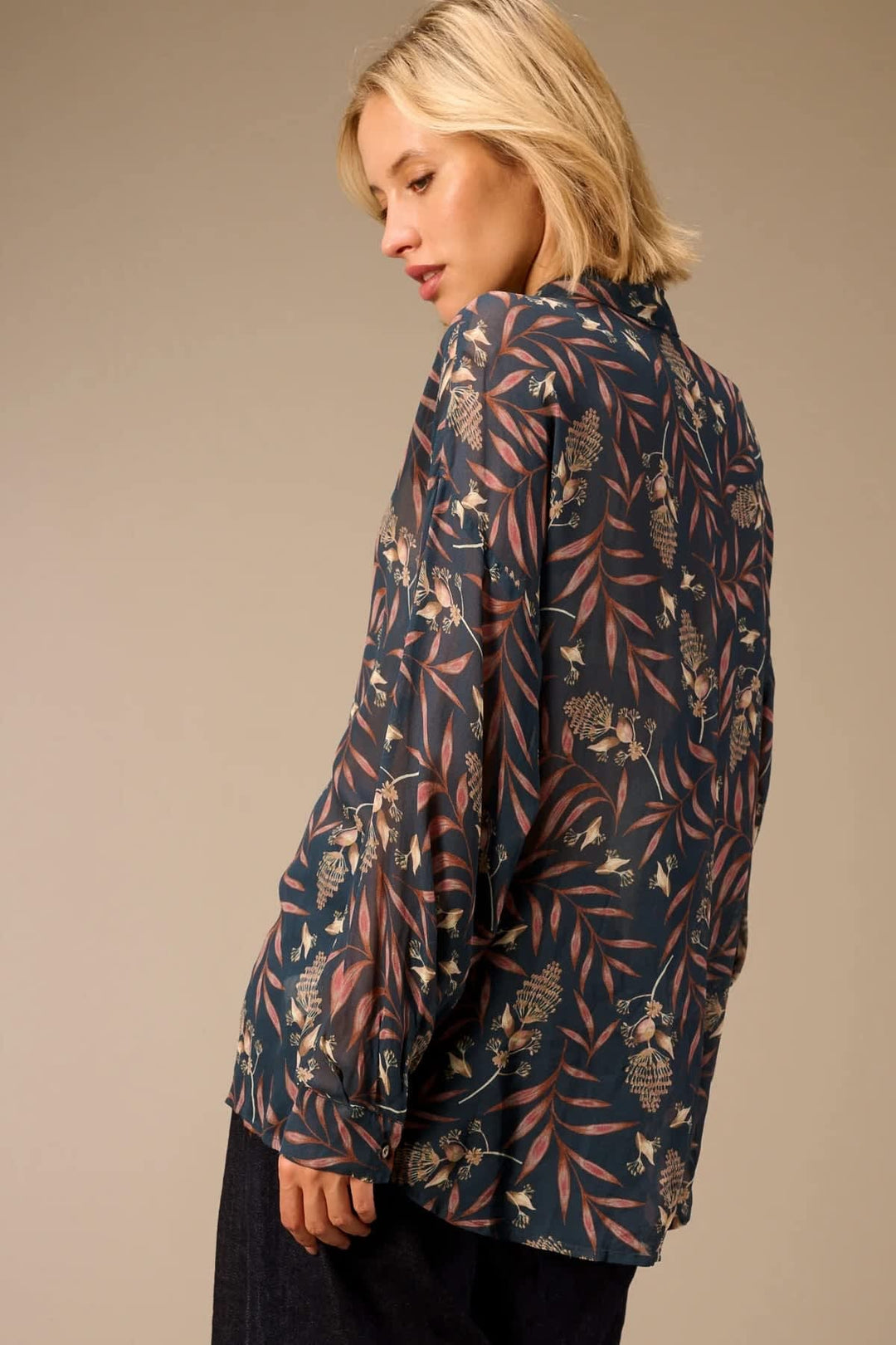 Blouse à imprimé floral pour femme Nile