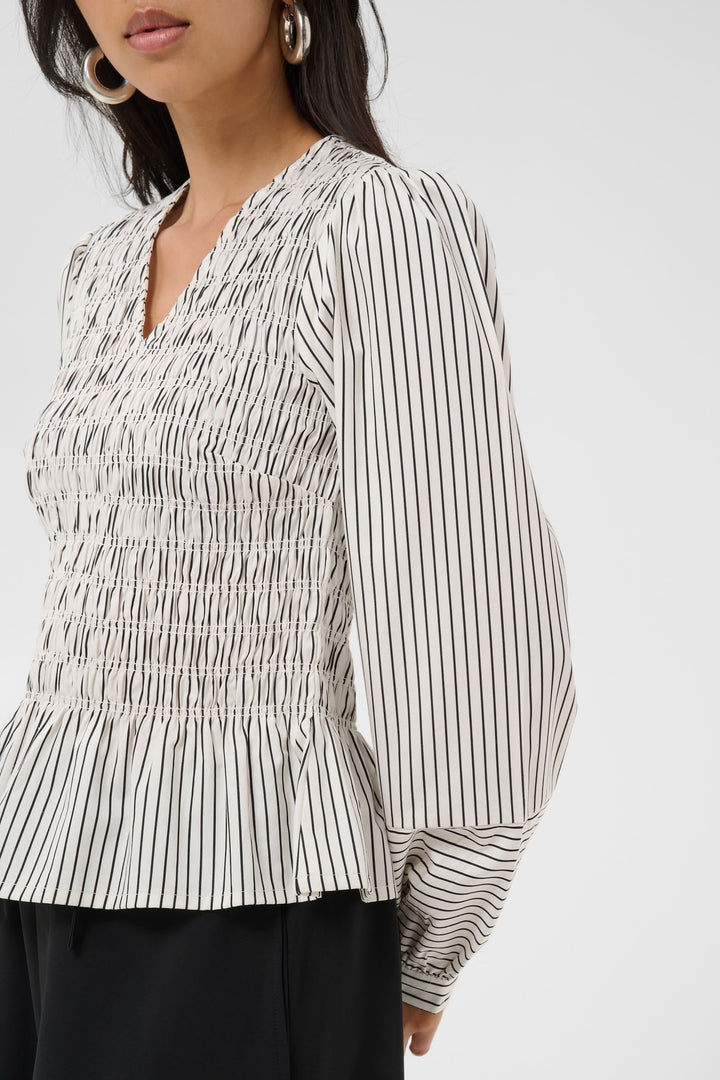 Blouse Dewa rayée pour femme Part Two
