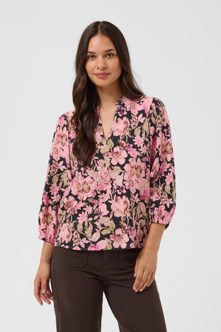 Blouse Kasirena à imprimé floral pour femme Kaffe
