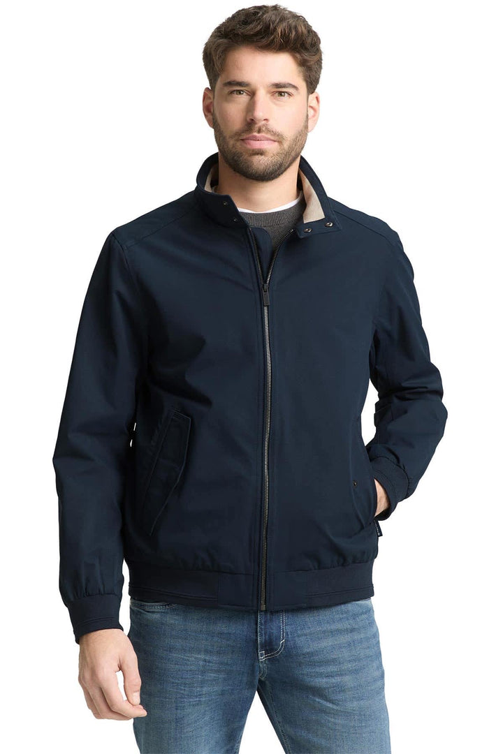 Vue arrière blouson zippé Tom Tailor pour homme beige avec col montant - Valérie Simon