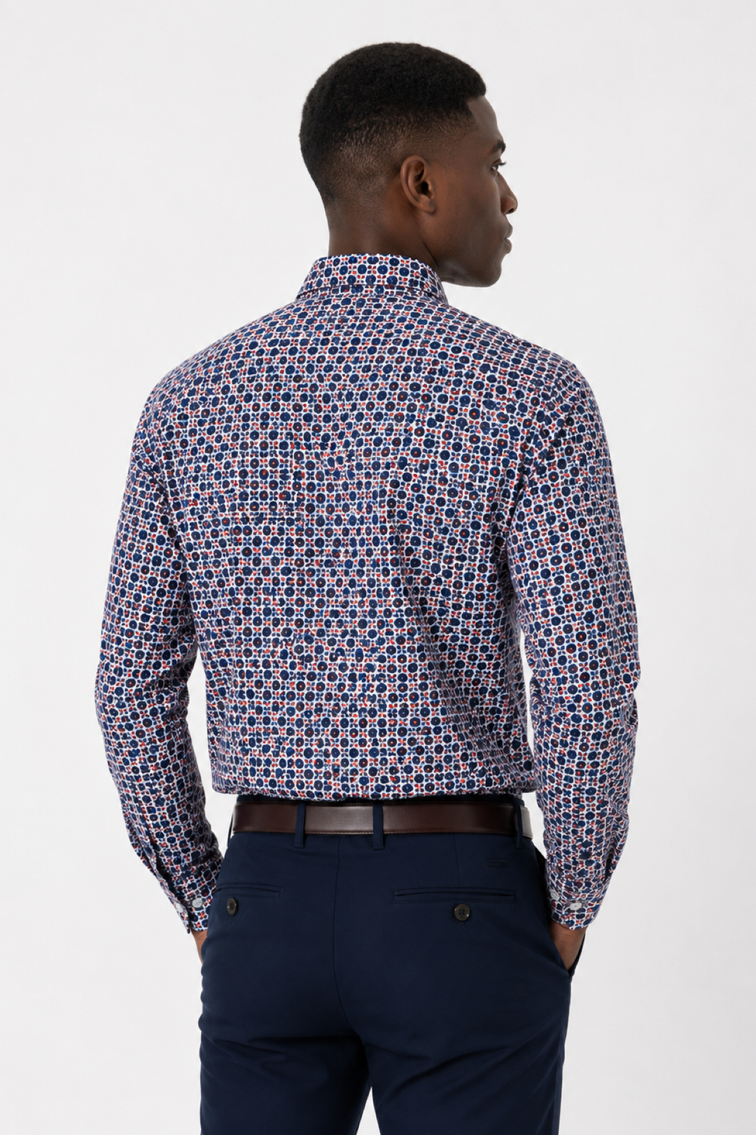 Chemise sport imprimée rétro