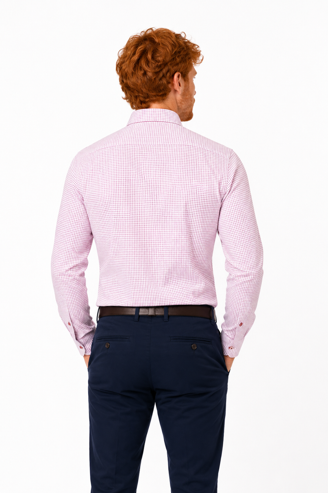 Micro-check dress shirt