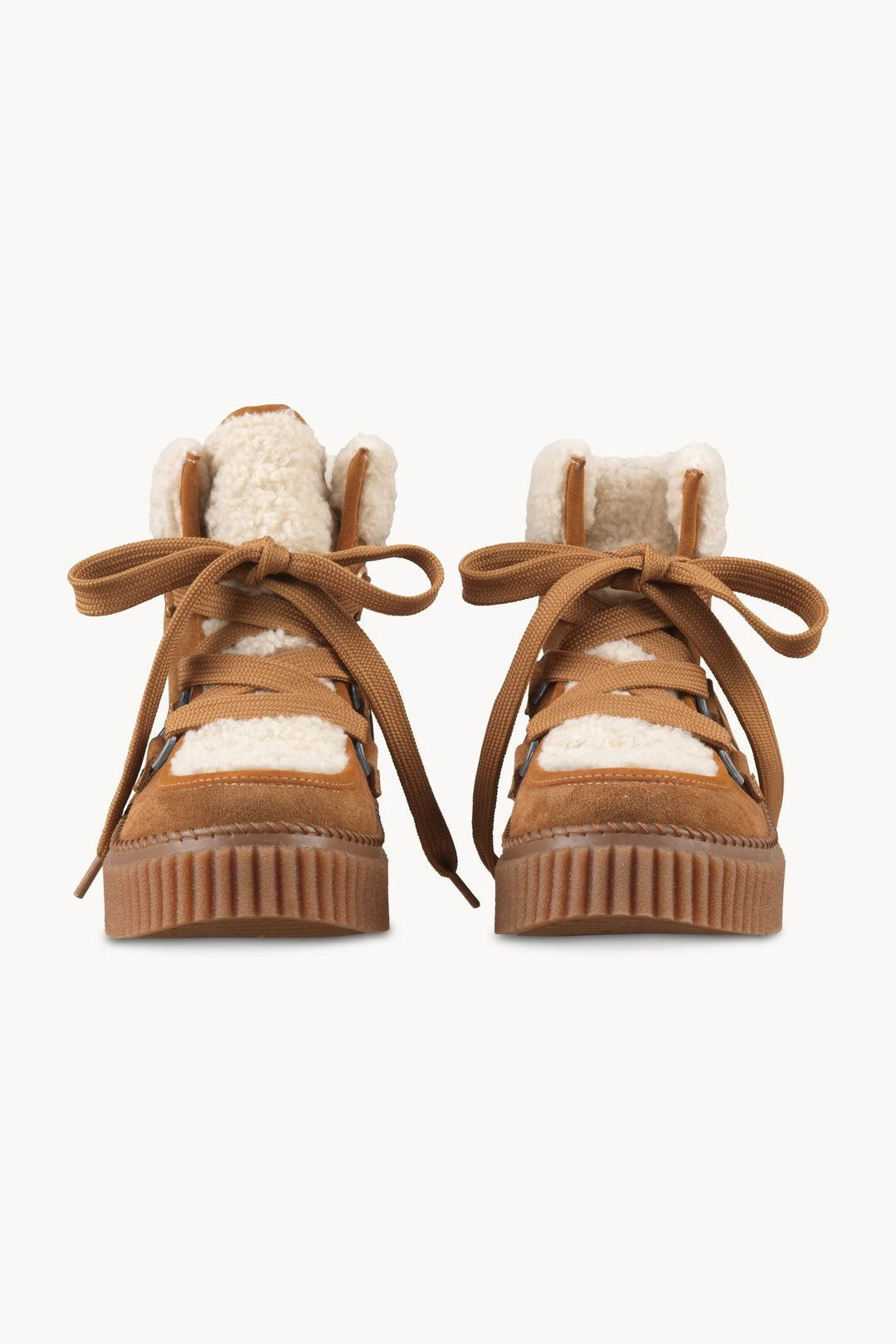 Bottes d’hiver à lacets et doublure effet mouton pour femme Ilse Jacobsen