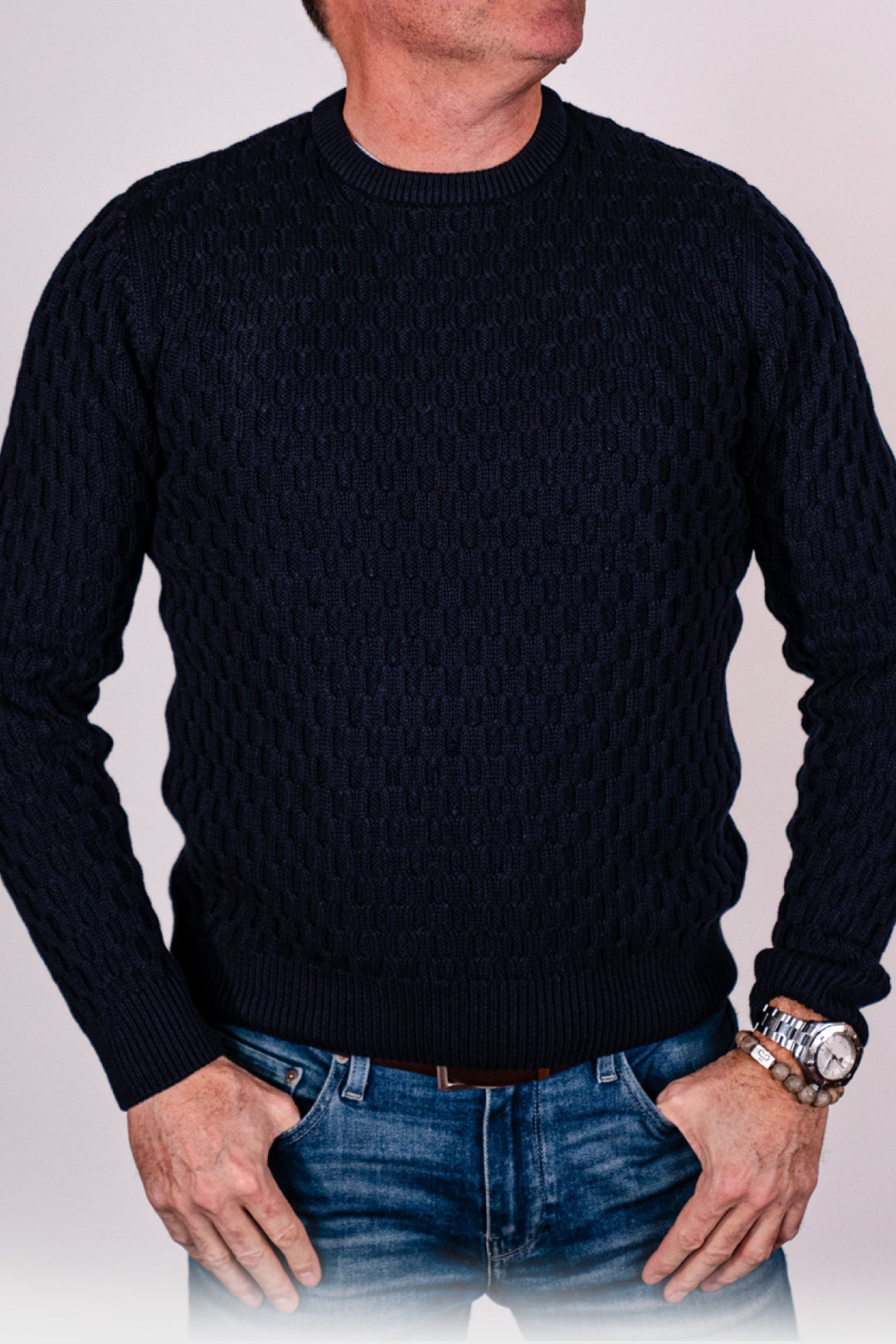 Navy sweater