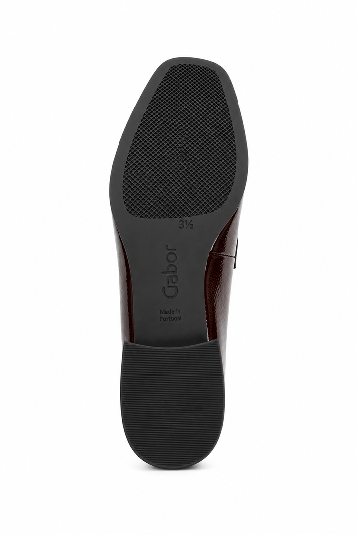 Mocassins vernis à petit talon