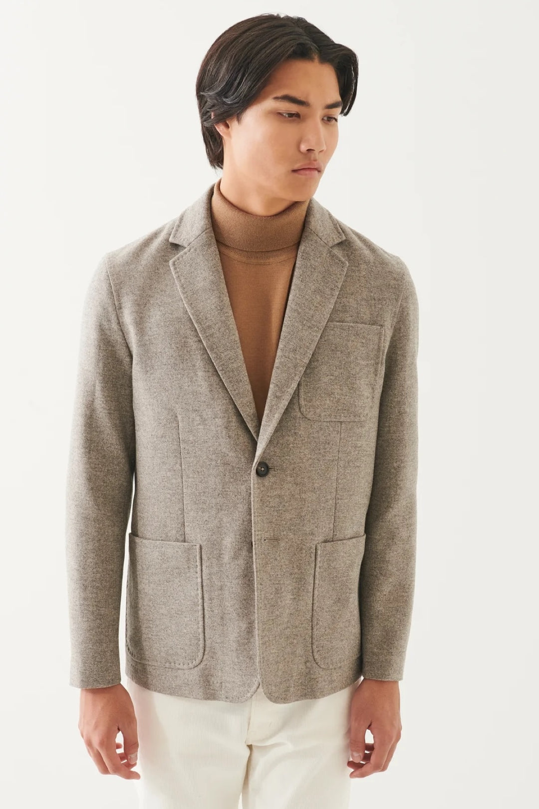 Two-button wool blazer