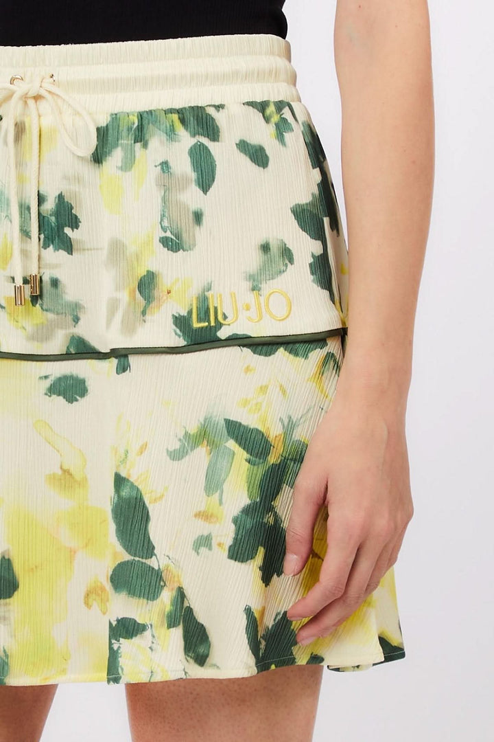 Flowy printed skirt
