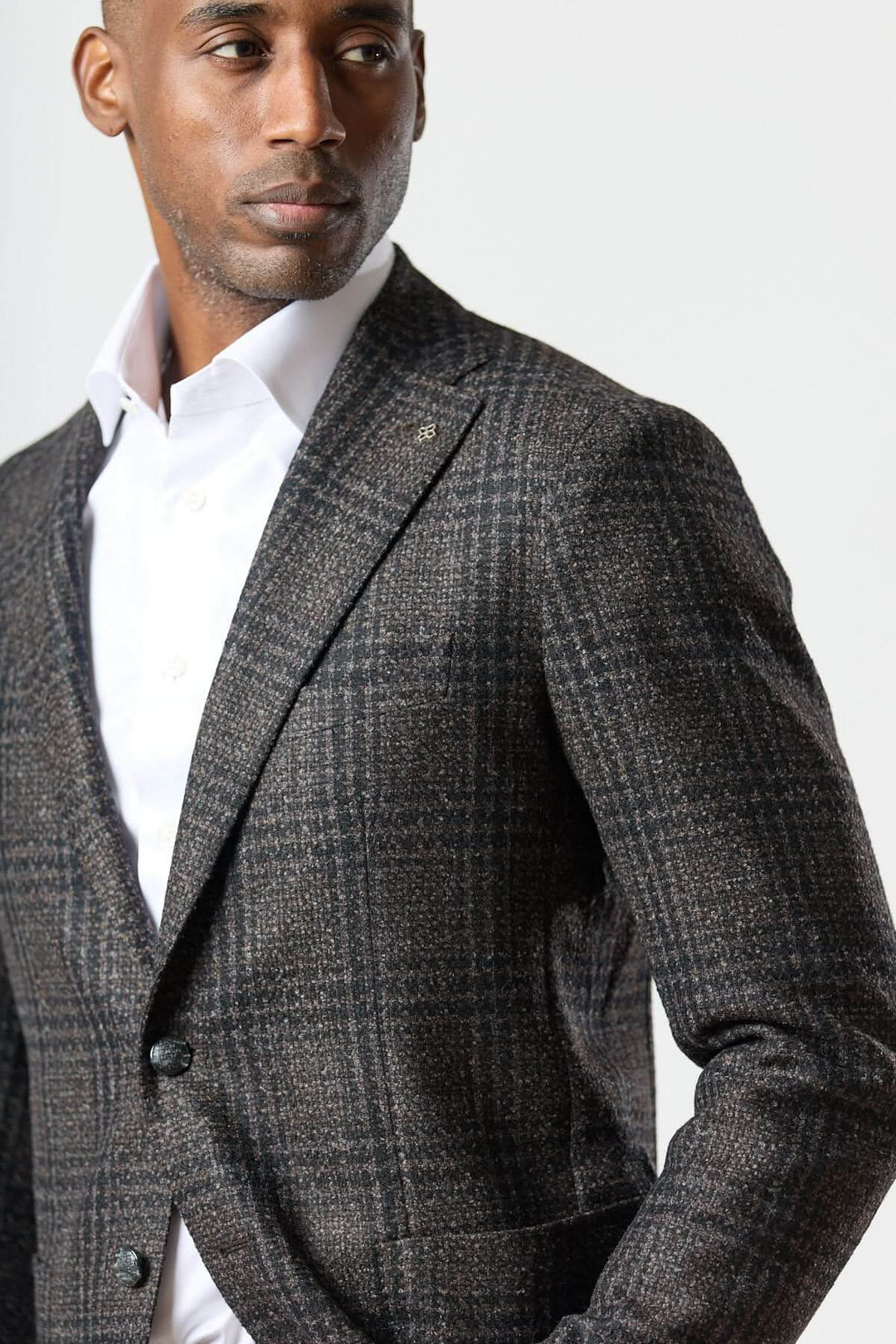 Modern Prince of Wales check blazer