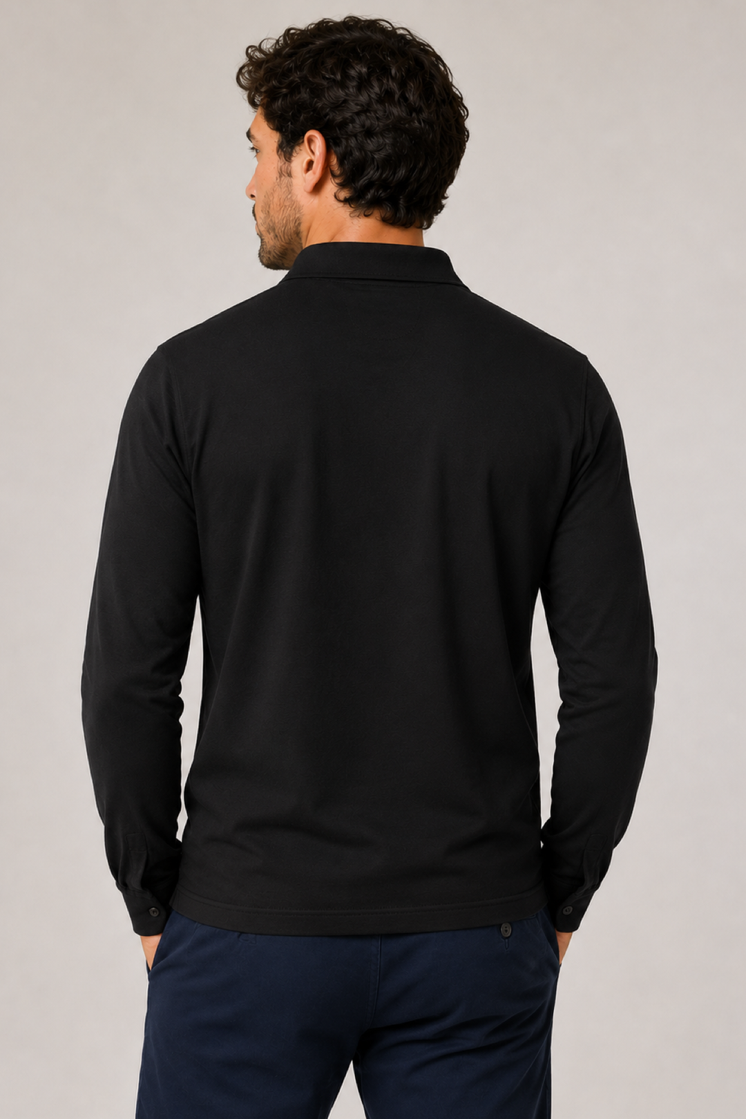Polo manches longues essentiel