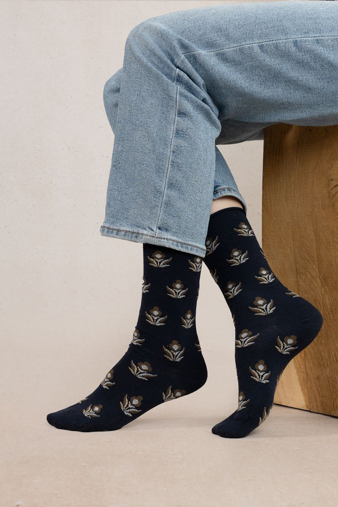 Chaussettes à fleurs