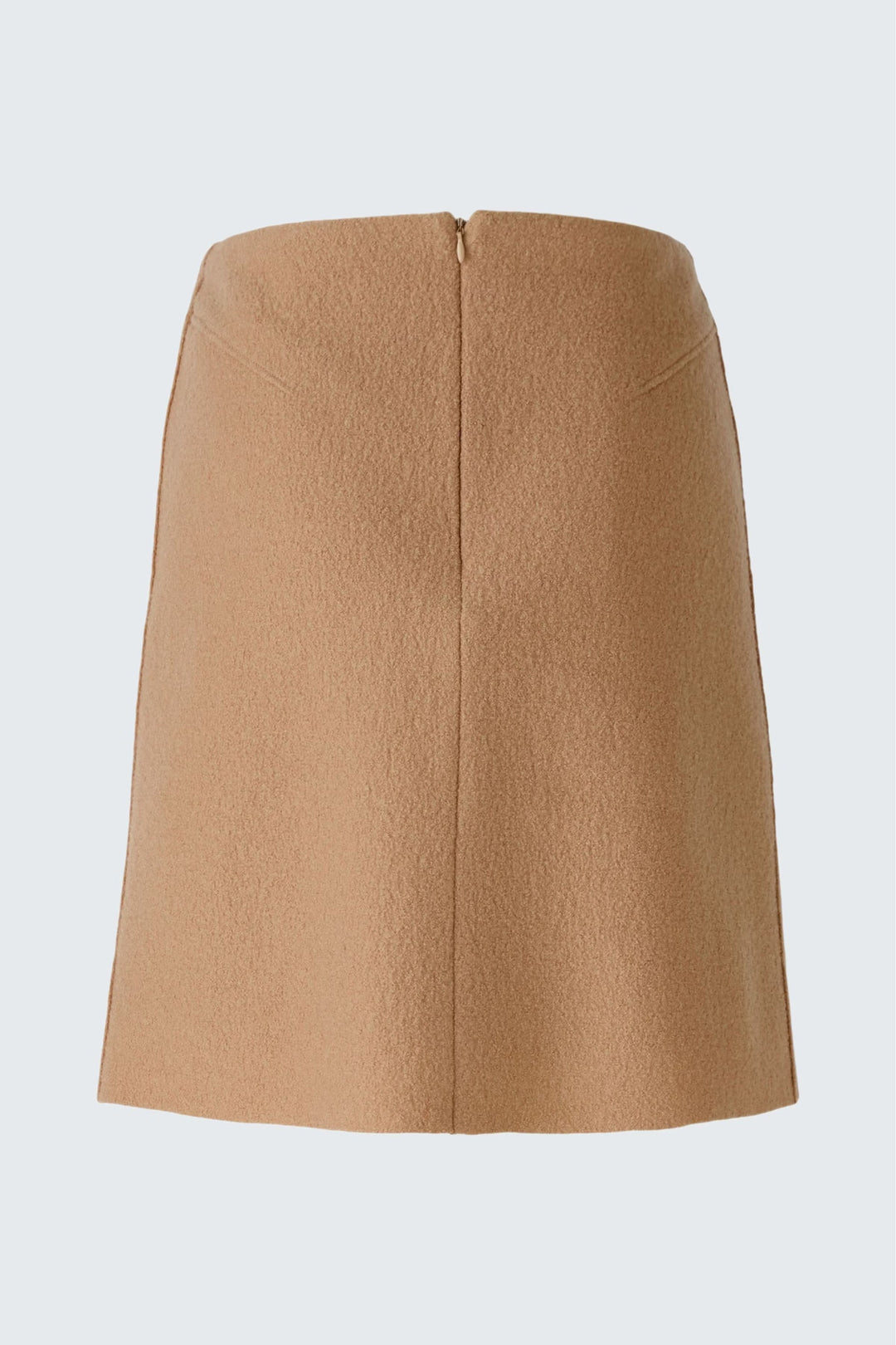 Jupe courte en lainage, taille haute