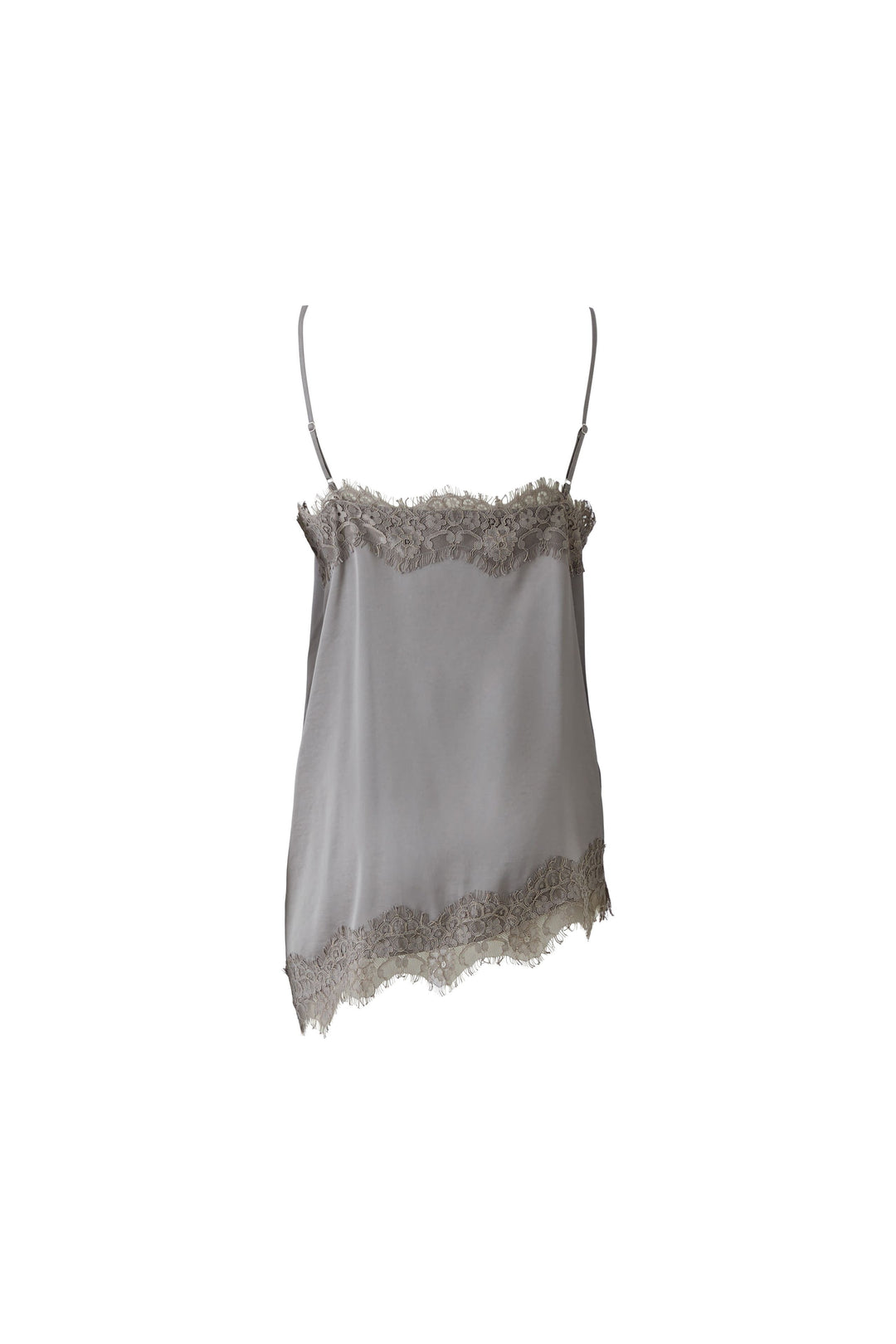 Camisole satinée à dentelle pour femme Oui