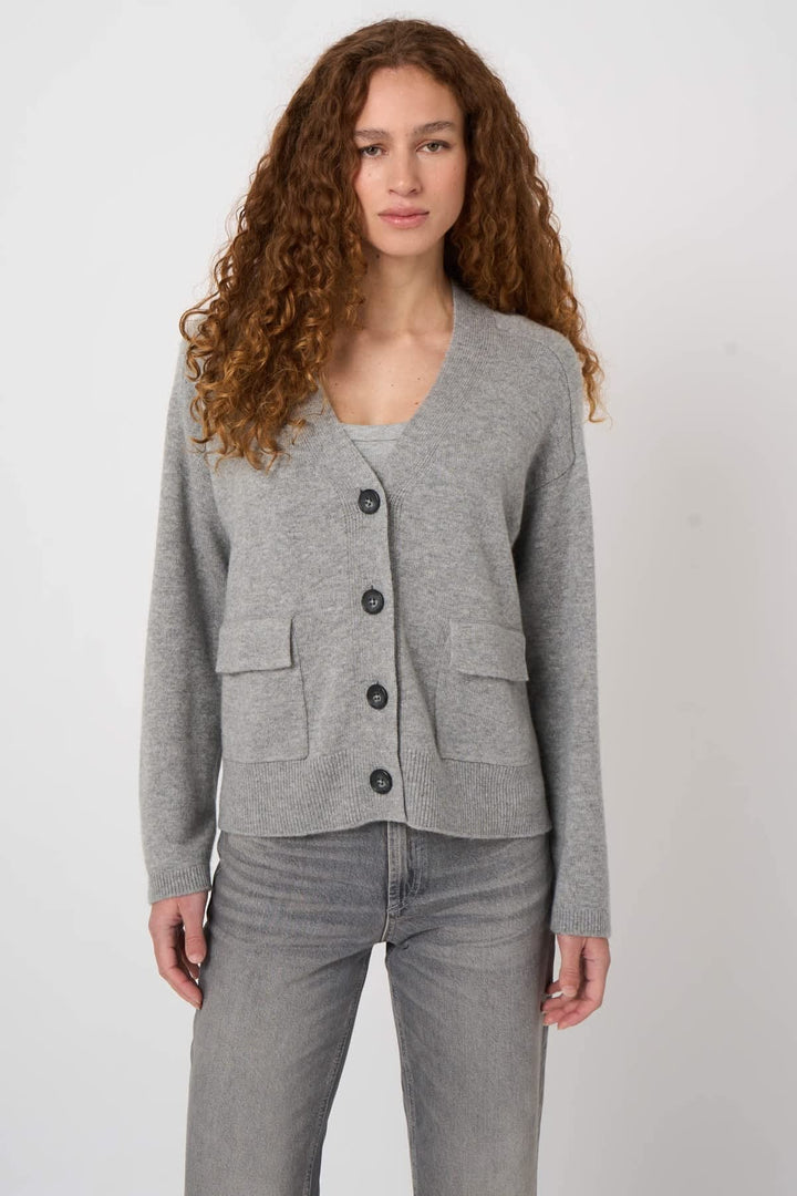 Cardigan en laine et cachemire à poches pour femme Repeat Cashmere