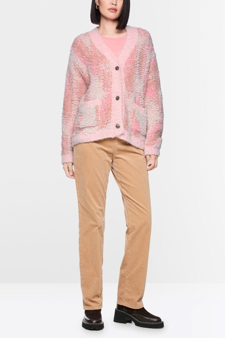 Cardigan en tricot bouclé à boutons pour femme Marc Cain