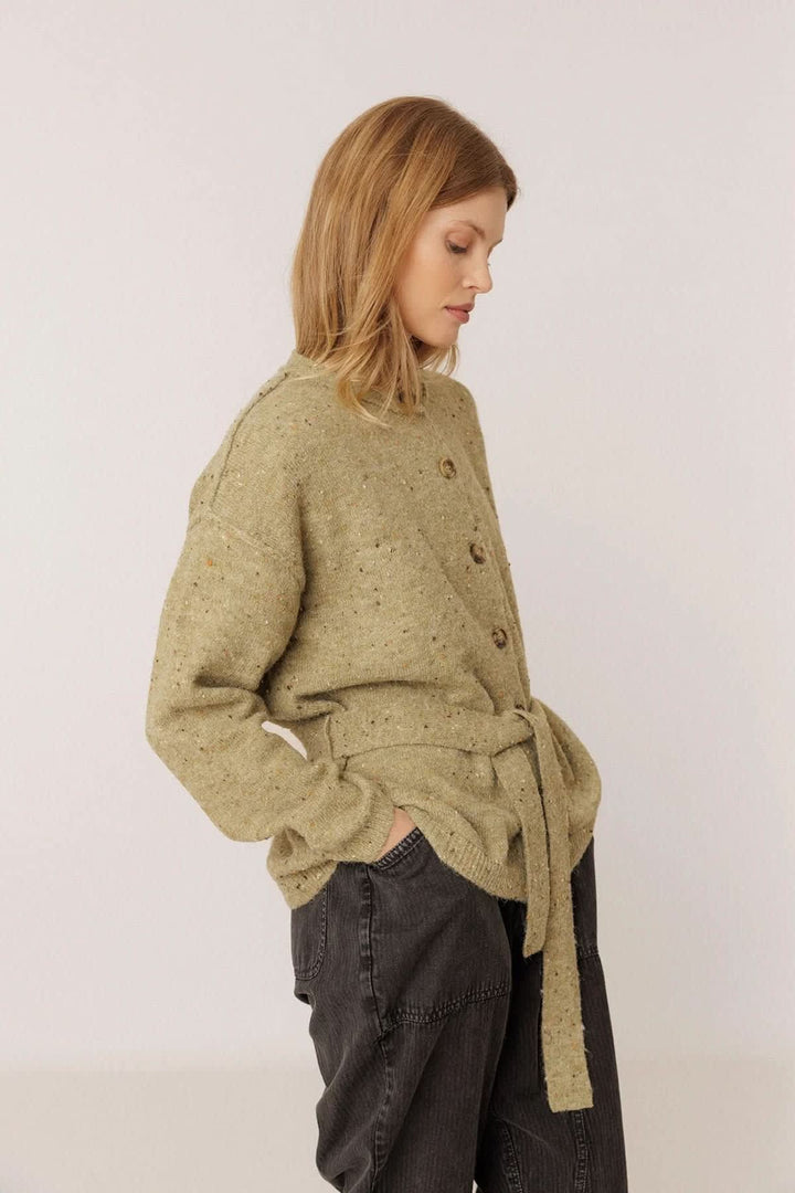Front view of beige women&