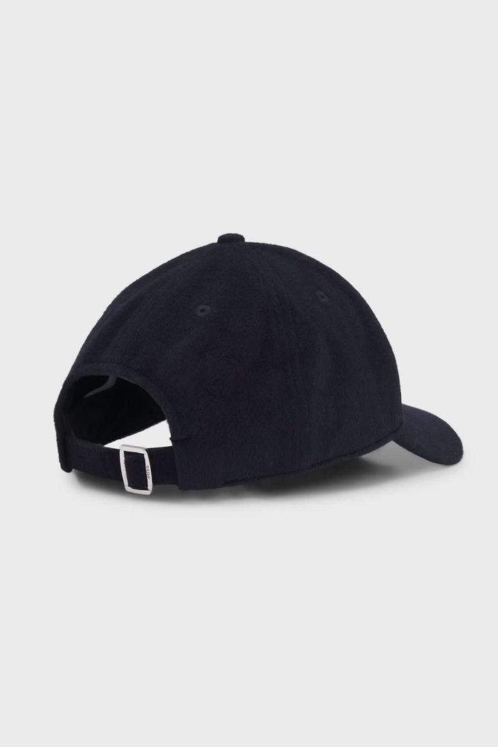 Casquette en feutre à logo noire vue de face pour homme Hugo Boss