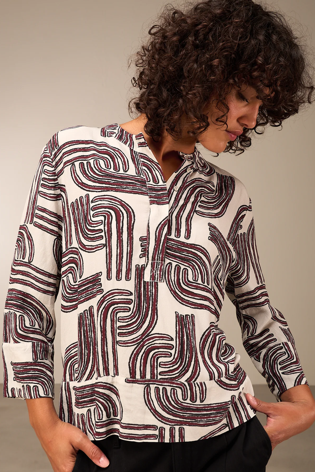 Blouse à manches 3/4