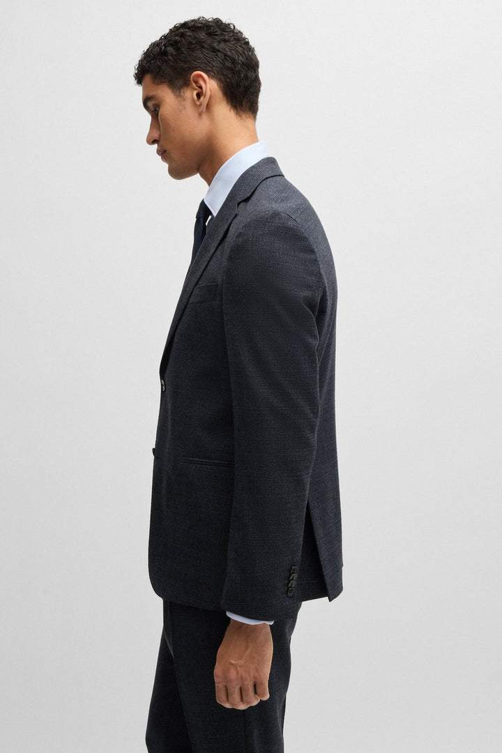 Navy stretch garment