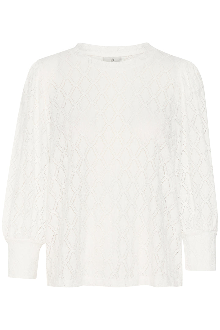 Openwork lace sweater