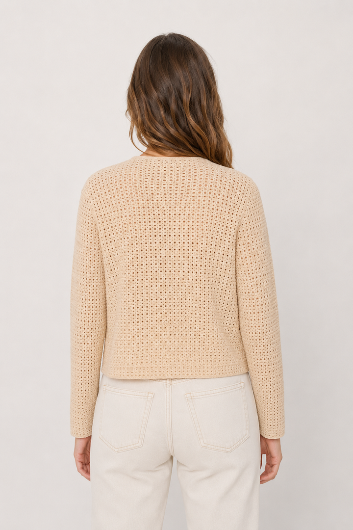 Cardigan Brendal en maille ajourée