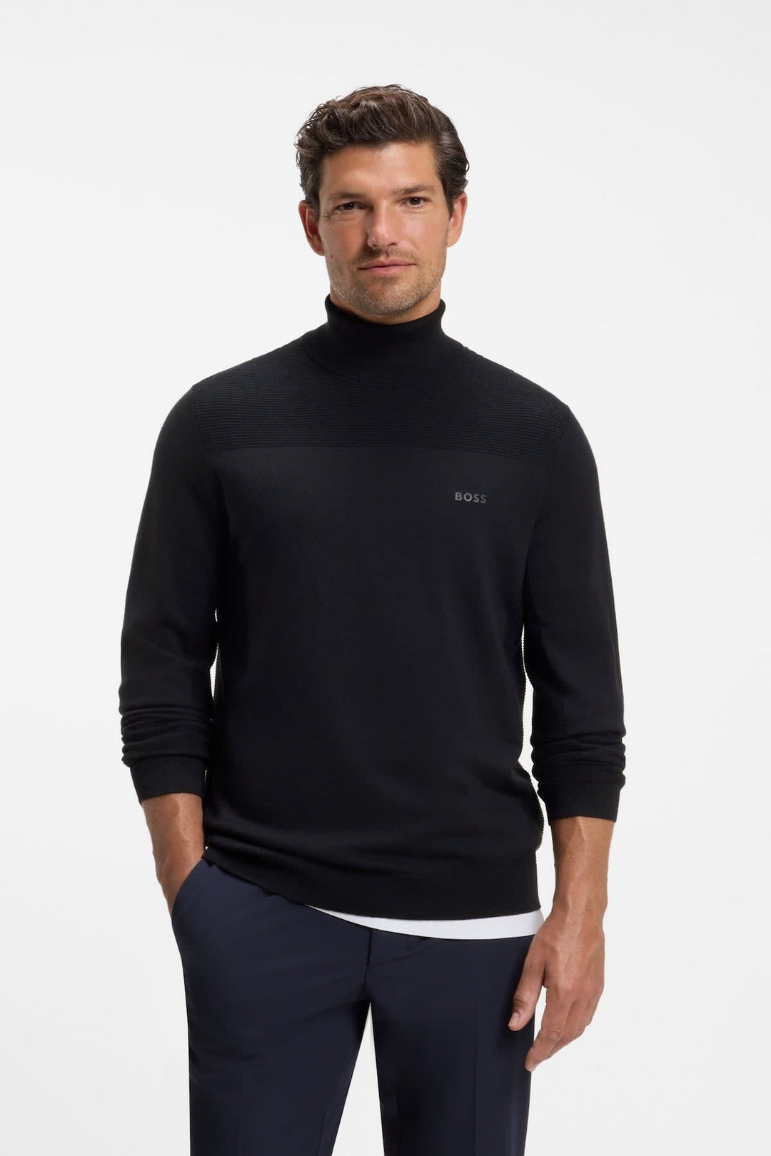 Chandail à col roulé pour homme Hugo Boss