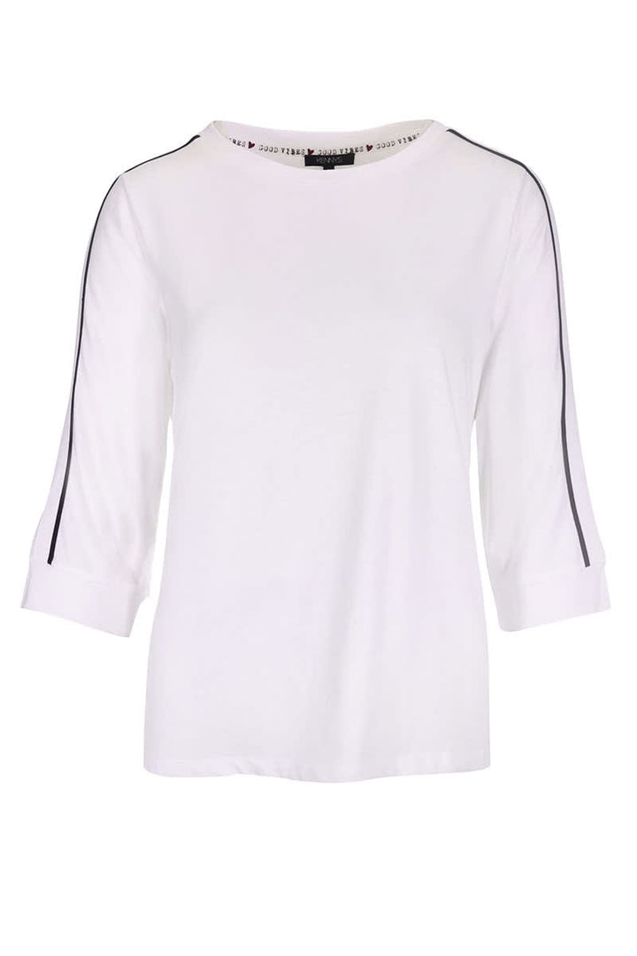 Chandail à manches trois-quarts avec bandes contrastantes pour femme kennys
