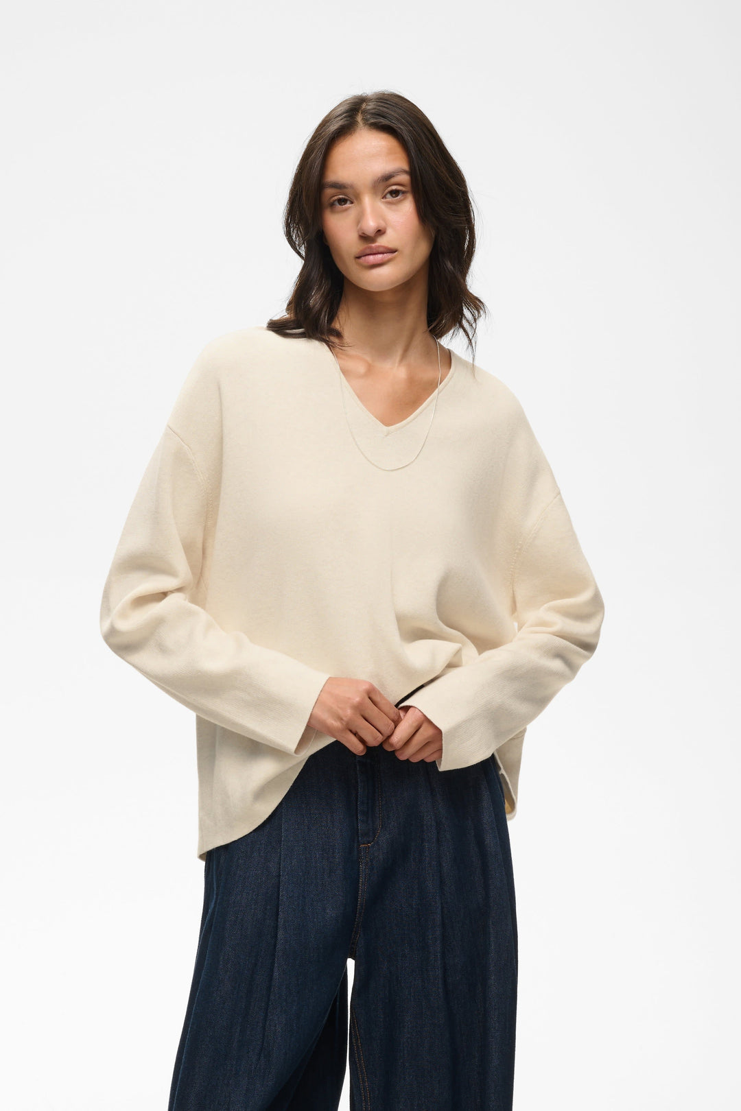 Chandail ample à col en V pour femme Inwear