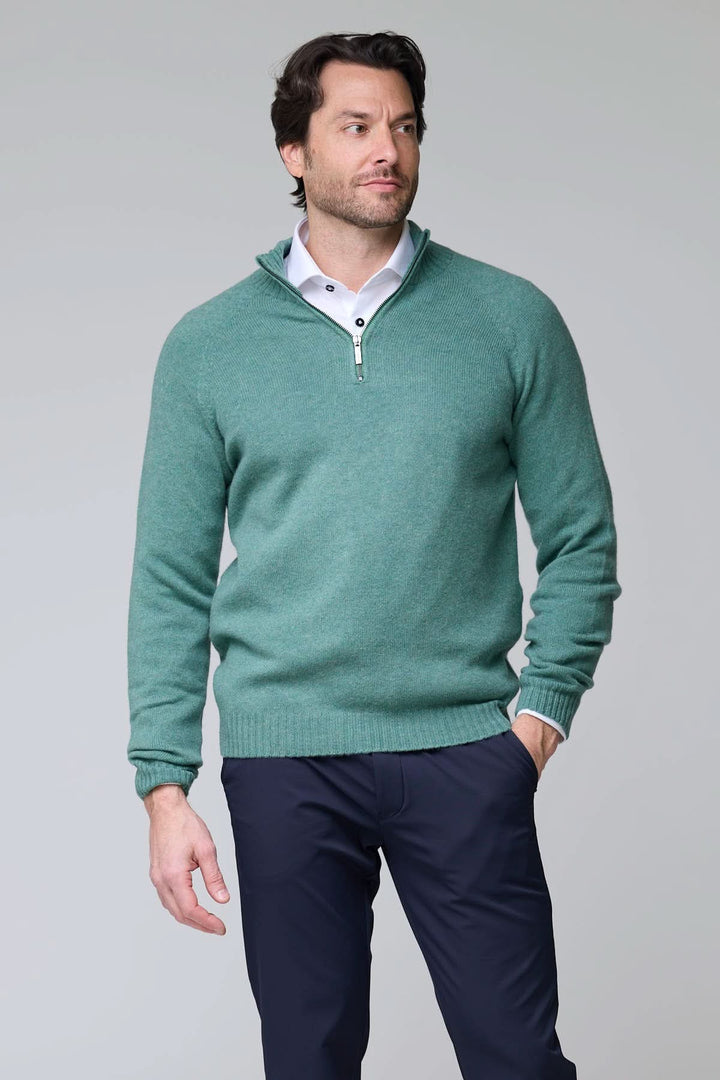 sweater with half zipper