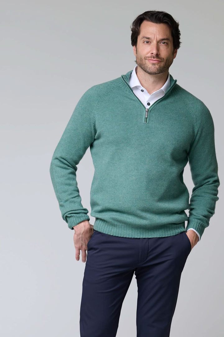 sweater with half zipper