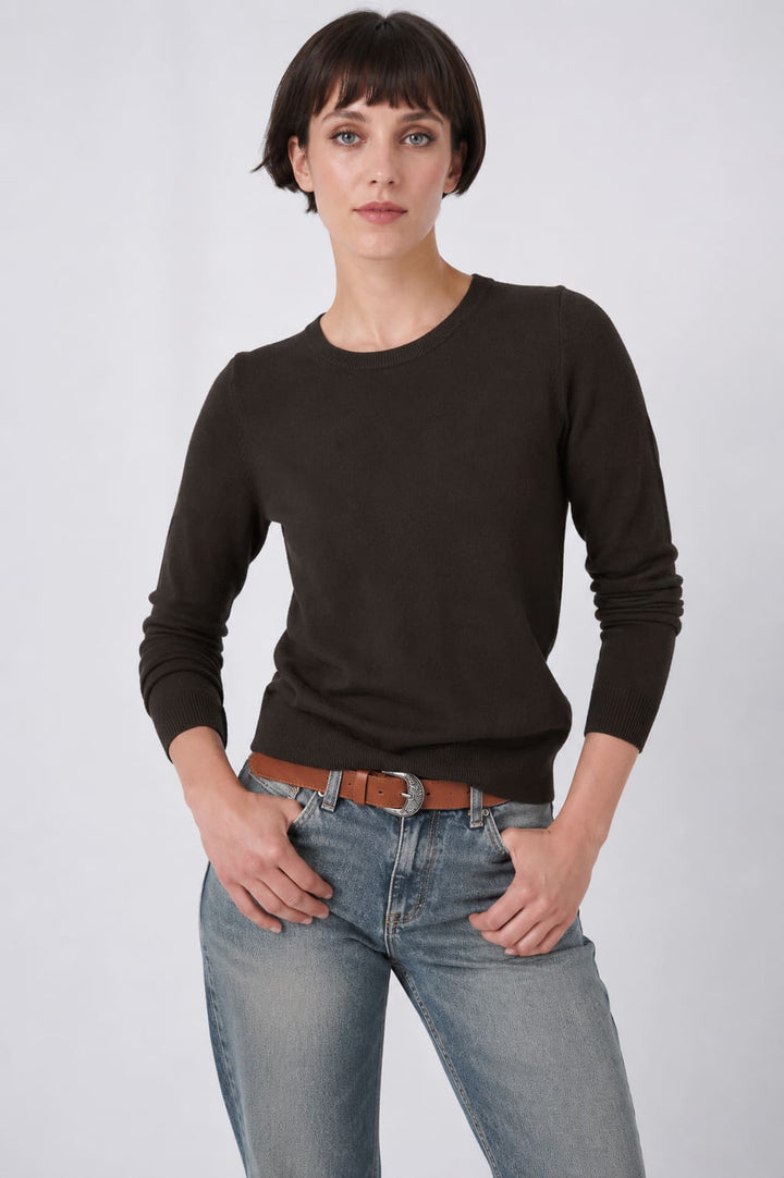 Chandail en cachemire biologique à col rond pour femme Repeat Cashmere